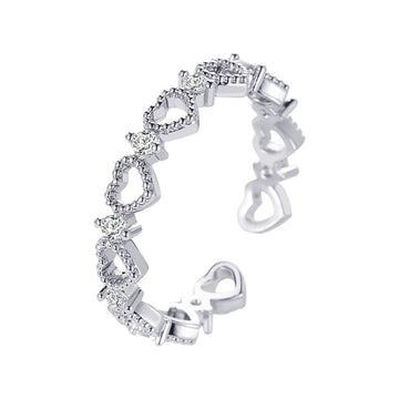 R625 - Silver Heart Ring